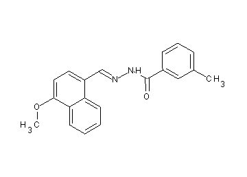 N'-[(4-methoxy-1-naphthyl)methylene]-3-methylbenzohydrazide