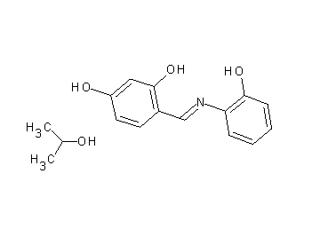 4-{[(2-hydroxyphenyl)imino]methyl}-1,3-benzenediol - 2-propanol (1:1) - Click Image to Close