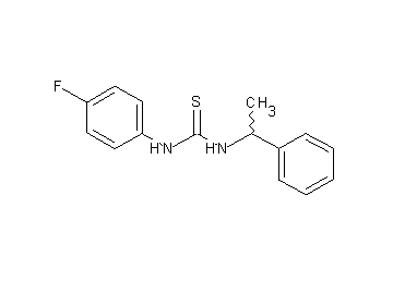 N-(4-fluorophenyl)-N'-(1-phenylethyl)thiourea