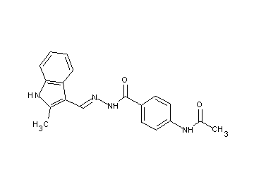 N-[4-({2-[(2-methyl-1H-indol-3-yl)methylene]hydrazino}carbonyl)phenyl]acetamide