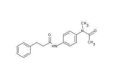 N-{4-[acetyl(methyl)amino]phenyl}-3-phenylpropanamide
