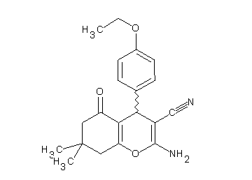 2-amino-4-(4-ethoxyphenyl)-7,7-dimethyl-5-oxo-5,6,7,8-tetrahydro-4H-chromene-3-carbonitrile