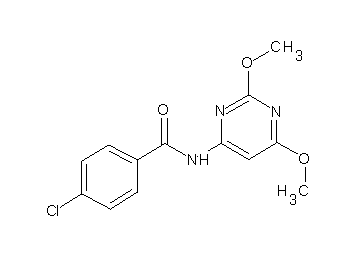 4-chloro-N-(2,6-dimethoxy-4-pyrimidinyl)benzamide