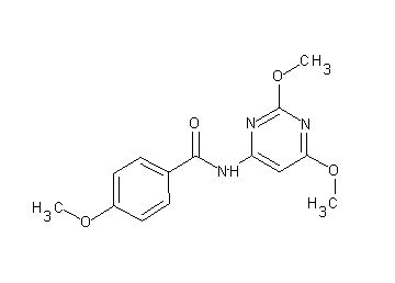 N-(2,6-dimethoxy-4-pyrimidinyl)-4-methoxybenzamide