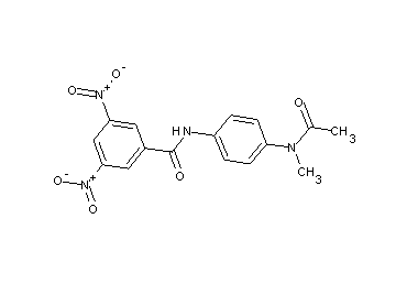 N-{4-[acetyl(methyl)amino]phenyl}-3,5-dinitrobenzamide
