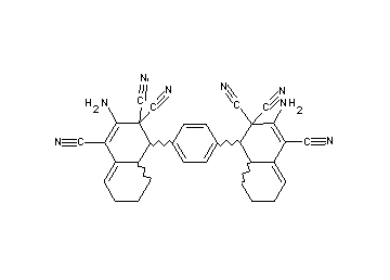 4,4'-(1,4-phenylene)bis(2-amino-4a,5,6,7-tetrahydro-1,3,3(4H)-naphthalenetricarbonitrile)