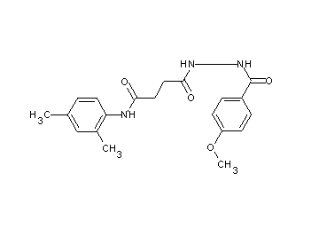 N-(2,4-dimethylphenyl)-4-[2-(4-methoxybenzoyl)hydrazino]-4-oxobutanamide