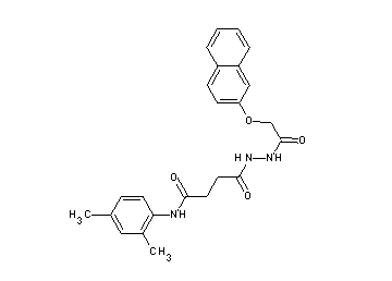 N-(2,4-dimethylphenyl)-4-{2-[(2-naphthyloxy)acetyl]hydrazino}-4-oxobutanamide