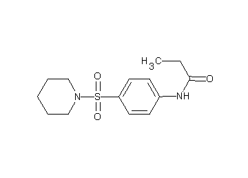 N-[4-(1-piperidinylsulfonyl)phenyl]propanamide