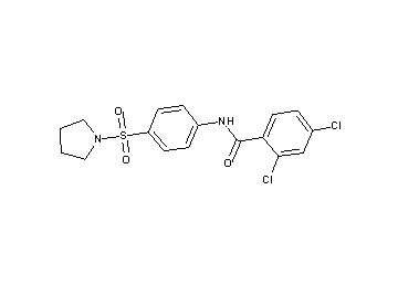 2,4-dichloro-N-[4-(1-pyrrolidinylsulfonyl)phenyl]benzamide