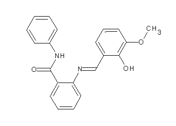 2-[(2-hydroxy-3-methoxybenzylidene)amino]-N-phenylbenzamide