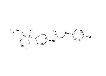 2-(4-chlorophenoxy)-N-{4-[(diethylamino)sulfonyl]phenyl}acetamide