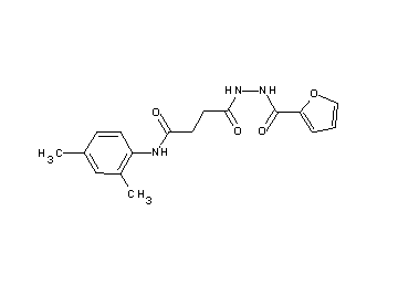 N-(2,4-dimethylphenyl)-4-[2-(2-furoyl)hydrazino]-4-oxobutanamide