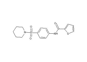 N-[4-(1-piperidinylsulfonyl)phenyl]-2-thiophenecarboxamide