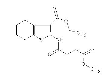 ethyl 2-[(4-methoxy-4-oxobutanoyl)amino]-4,5,6,7-tetrahydro-1-benzothiophene-3-carboxylate