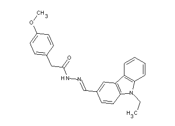 N'-[(9-ethyl-9H-carbazol-3-yl)methylene]-2-(4-methoxyphenyl)acetohydrazide