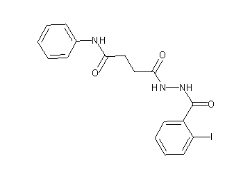 4-[2-(2-iodobenzoyl)hydrazino]-4-oxo-N-phenylbutanamide