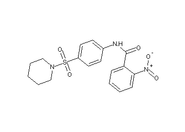 2-nitro-N-[4-(1-piperidinylsulfonyl)phenyl]benzamide