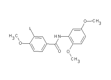 N-(2,5-dimethoxyphenyl)-3-iodo-4-methoxybenzamide