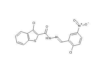 3-chloro-N'-(2-chloro-5-nitrobenzylidene)-1-benzothiophene-2-carbohydrazide