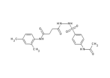 4-(2-{[4-(acetylamino)phenyl]sulfonyl}hydrazino)-N-(2,4-dimethylphenyl)-4-oxobutanamide