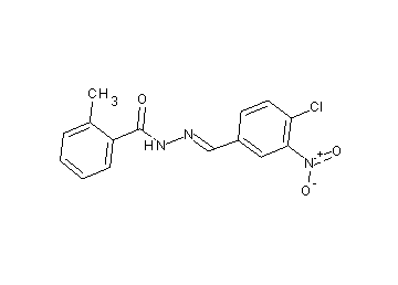 N'-(4-chloro-3-nitrobenzylidene)-2-methylbenzohydrazide