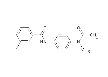 N-{4-[acetyl(methyl)amino]phenyl}-3-iodobenzamide