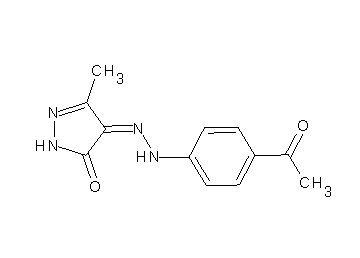 4-[(4-acetylphenyl)hydrazono]-5-methyl-2,4-dihydro-3H-pyrazol-3-one