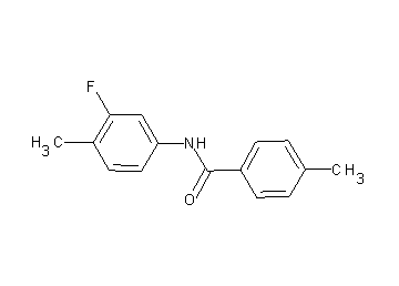 N-(3-fluoro-4-methylphenyl)-4-methylbenzamide