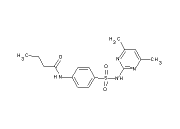 N-(4-{[(4,6-dimethyl-2-pyrimidinyl)amino]sulfonyl}phenyl)butanamide - Click Image to Close