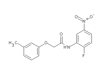 N-(2-fluoro-5-nitrophenyl)-2-(3-methylphenoxy)acetamide
