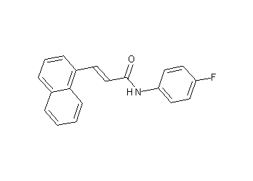 N-(4-fluorophenyl)-3-(1-naphthyl)acrylamide