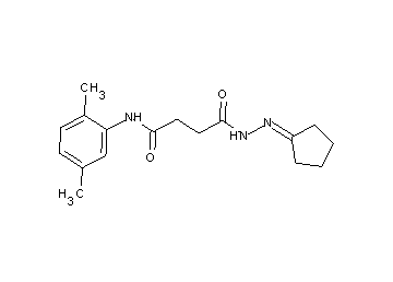 4-(2-cyclopentylidenehydrazino)-N-(2,5-dimethylphenyl)-4-oxobutanamide
