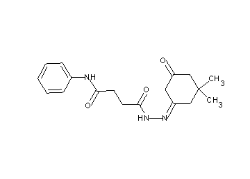 4-[2-(3,3-dimethyl-5-oxocyclohexylidene)hydrazino]-4-oxo-N-phenylbutanamide