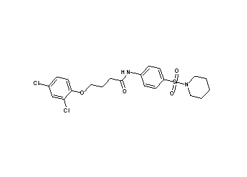 4-(2,4-dichlorophenoxy)-N-[4-(1-piperidinylsulfonyl)phenyl]butanamide