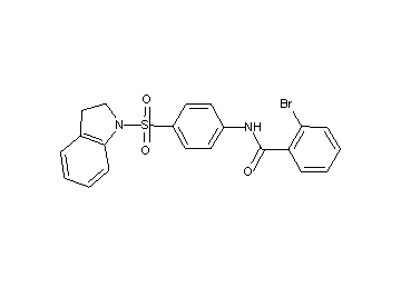 2-bromo-N-[4-(2,3-dihydro-1H-indol-1-ylsulfonyl)phenyl]benzamide