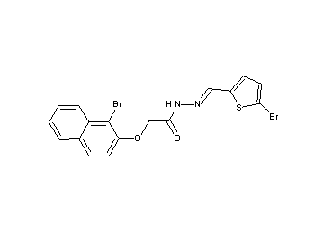 2-[(1-bromo-2-naphthyl)oxy]-N'-[(5-bromo-2-thienyl)methylene]acetohydrazide