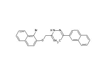 2-[(1-bromo-2-naphthyl)oxy]-N'-[1-(2-naphthyl)ethylidene]acetohydrazide