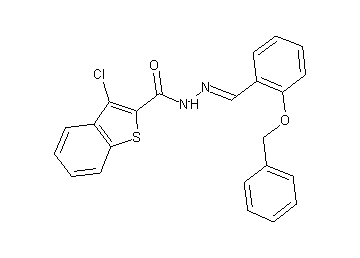 N'-[2-(benzyloxy)benzylidene]-3-chloro-1-benzothiophene-2-carbohydrazide