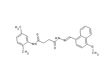 N-(2,5-dimethylphenyl)-4-{2-[(4-methoxy-1-naphthyl)methylene]hydrazino}-4-oxobutanamide
