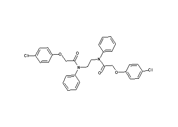 N,N'-1,2-ethanediylbis[2-(4-chlorophenoxy)-N-phenylacetamide]