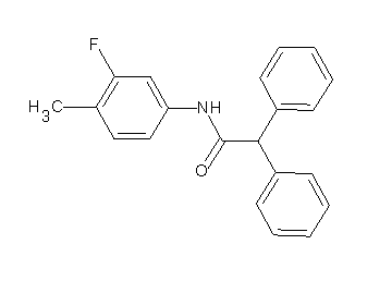 N-(3-fluoro-4-methylphenyl)-2,2-diphenylacetamide