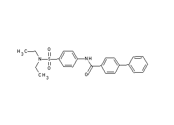 N-{4-[(diethylamino)sulfonyl]phenyl}-4-biphenylcarboxamide