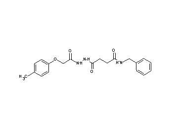 N-benzyl-4-{2-[(4-methylphenoxy)acetyl]hydrazino}-4-oxobutanamide