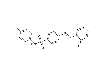 N-(4-fluorophenyl)-4-[(2-hydroxybenzylidene)amino]benzenesulfonamide