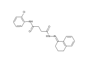 N-(2-chlorophenyl)-4-[2-(3,4-dihydro-1(2H)-naphthalenylidene)hydrazino]-4-oxobutanamide