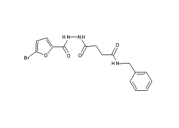 N-benzyl-4-[2-(5-bromo-2-furoyl)hydrazino]-4-oxobutanamide