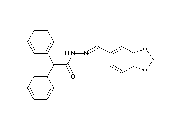 N'-(1,3-benzodioxol-5-ylmethylene)-2,2-diphenylacetohydrazide