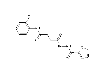 N-(2-chlorophenyl)-4-[2-(2-furoyl)hydrazino]-4-oxobutanamide - Click Image to Close