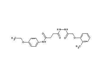 N-(4-ethoxyphenyl)-4-{2-[(2-methylphenoxy)acetyl]hydrazino}-4-oxobutanamide